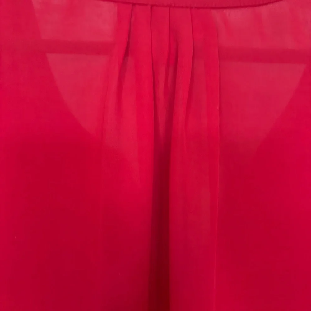Liz Claiborne Scarlet V-Neck Sheer Blouse - Picture 5 of 9
